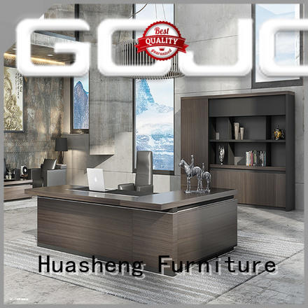 GOJO wision luxury office desk with side lock drawer for ceo office