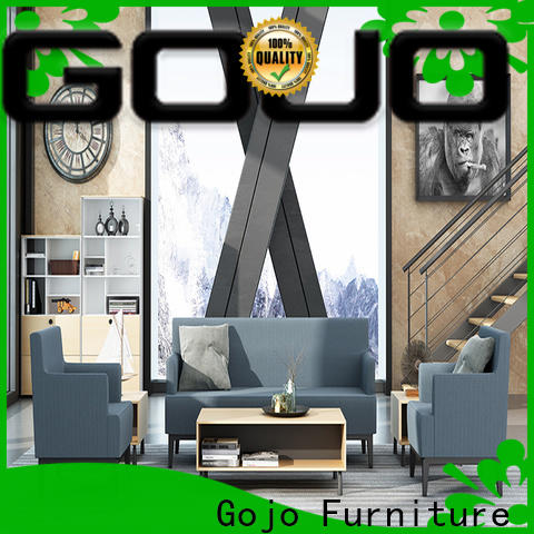 GOJO leather reception sofa manufacturers for reception area