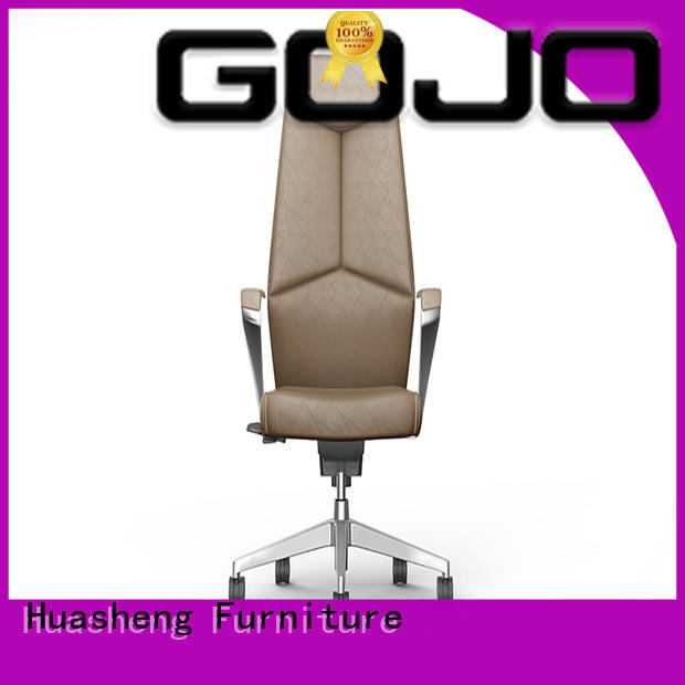 calvin black office chair with aluminium foot for ceo office