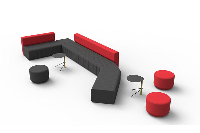 Modern Office Reception Furniture GOJO LOUNGE SOFA STOOLS