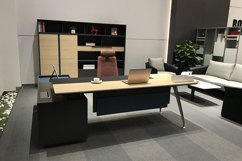 GOJO Custom black executive desk for executive office-2
