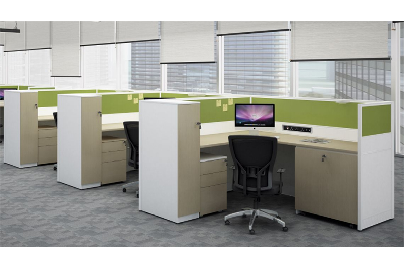 F SHAPE STAFF ROOM OFFICE DESK MODERN OFFICE FURNITURE COLLECTION