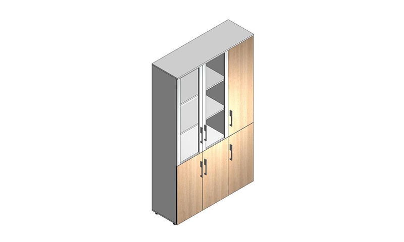 General wooden door file cabinet