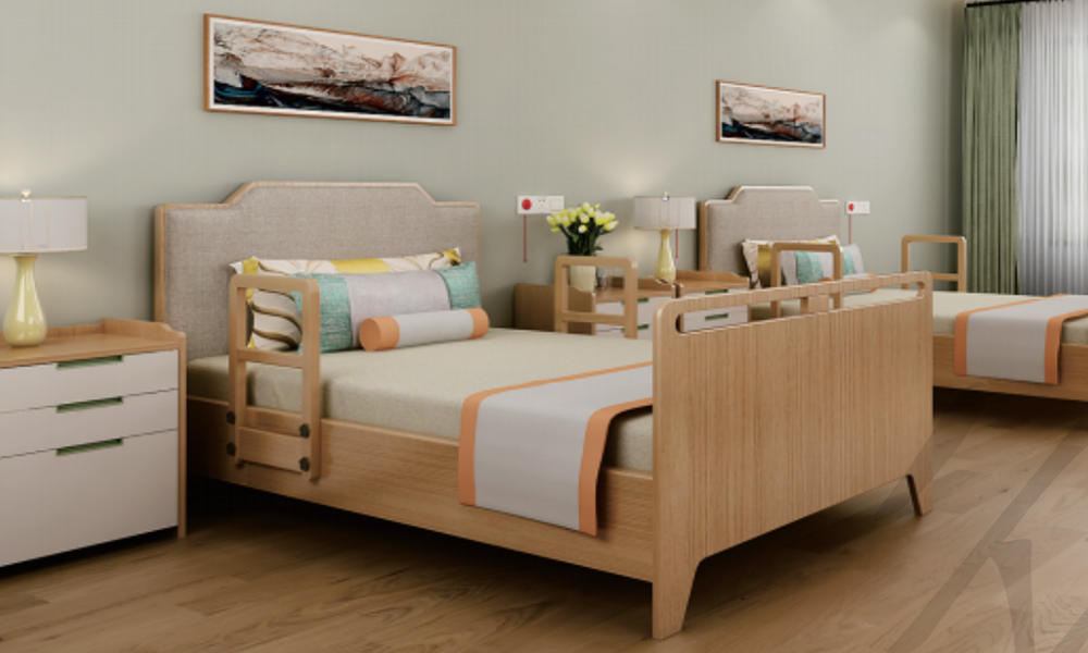 Self Care Bed for the Aged Custom Double Room Hotel Furniture