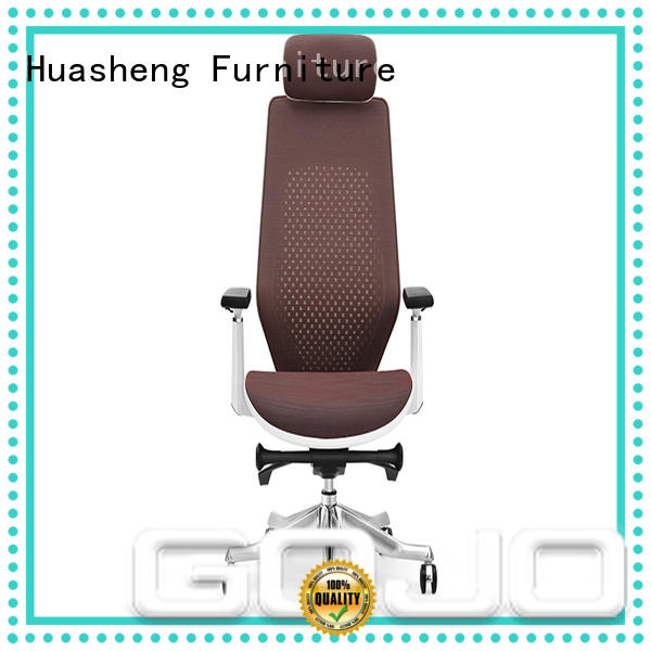 GOJO genuine leather executive office chair with lumbar support for ceo office