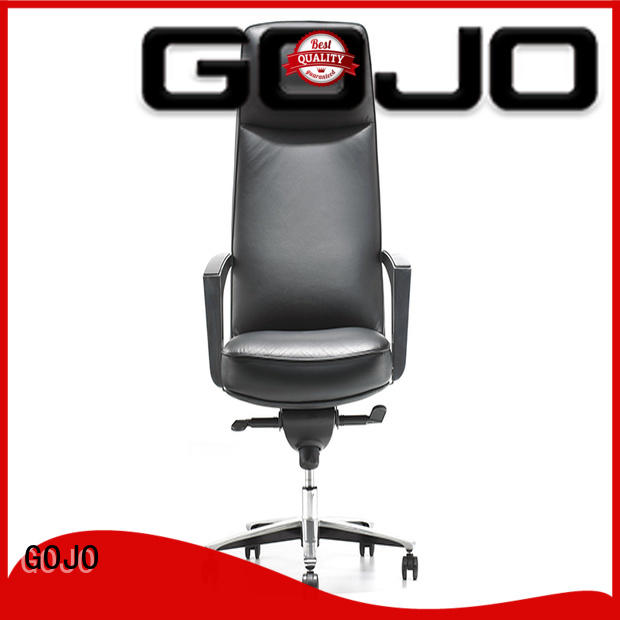 high back leather chair for boardroom GOJO