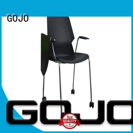 GOJO pc round lounge chair with casters for guest room