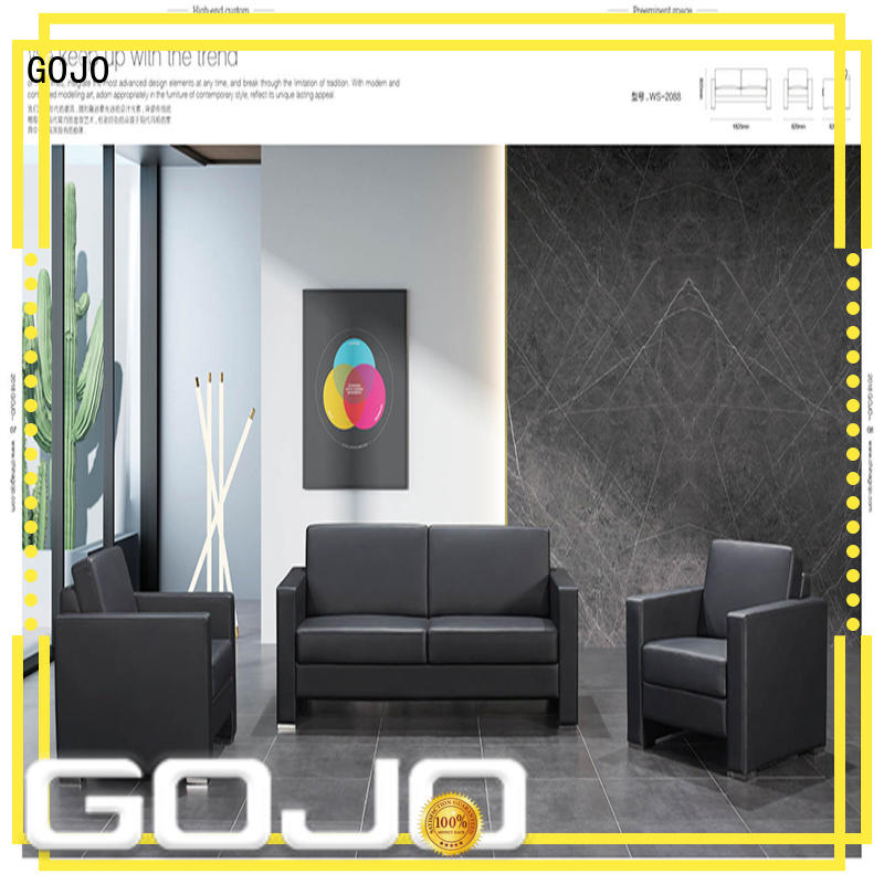 cowhide commercial reception furniture manufacturer for guest room GOJO